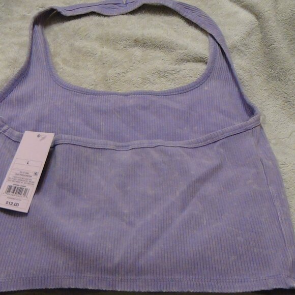 Women's Ribbed Halter Top - Wild Fable Lilac Juniors Sizes - Picture 4 of 13